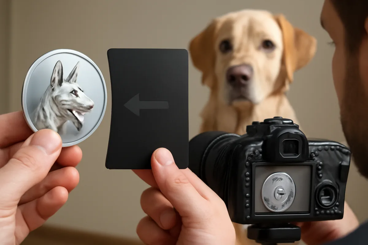 Come fotografare le monete con cani per cataloghi o vendita: trucchi anti-riflesso